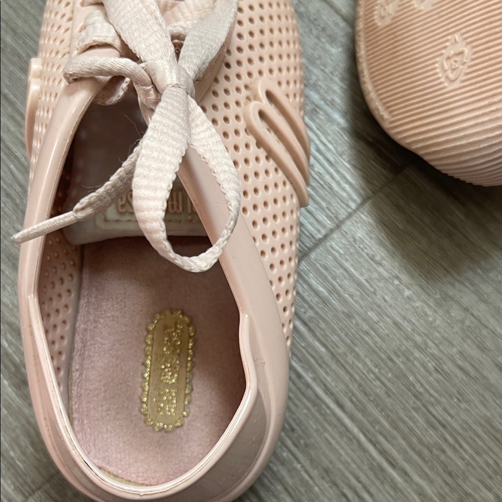 Mini Melissa Girls Pink Sneakers - Picture 5 of 6